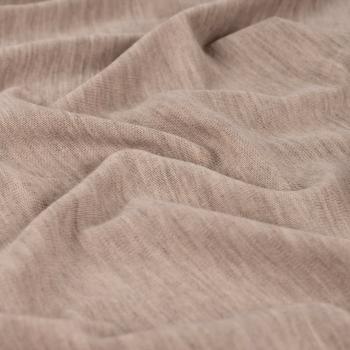 Merino Woll Jersey, Ecru Melange